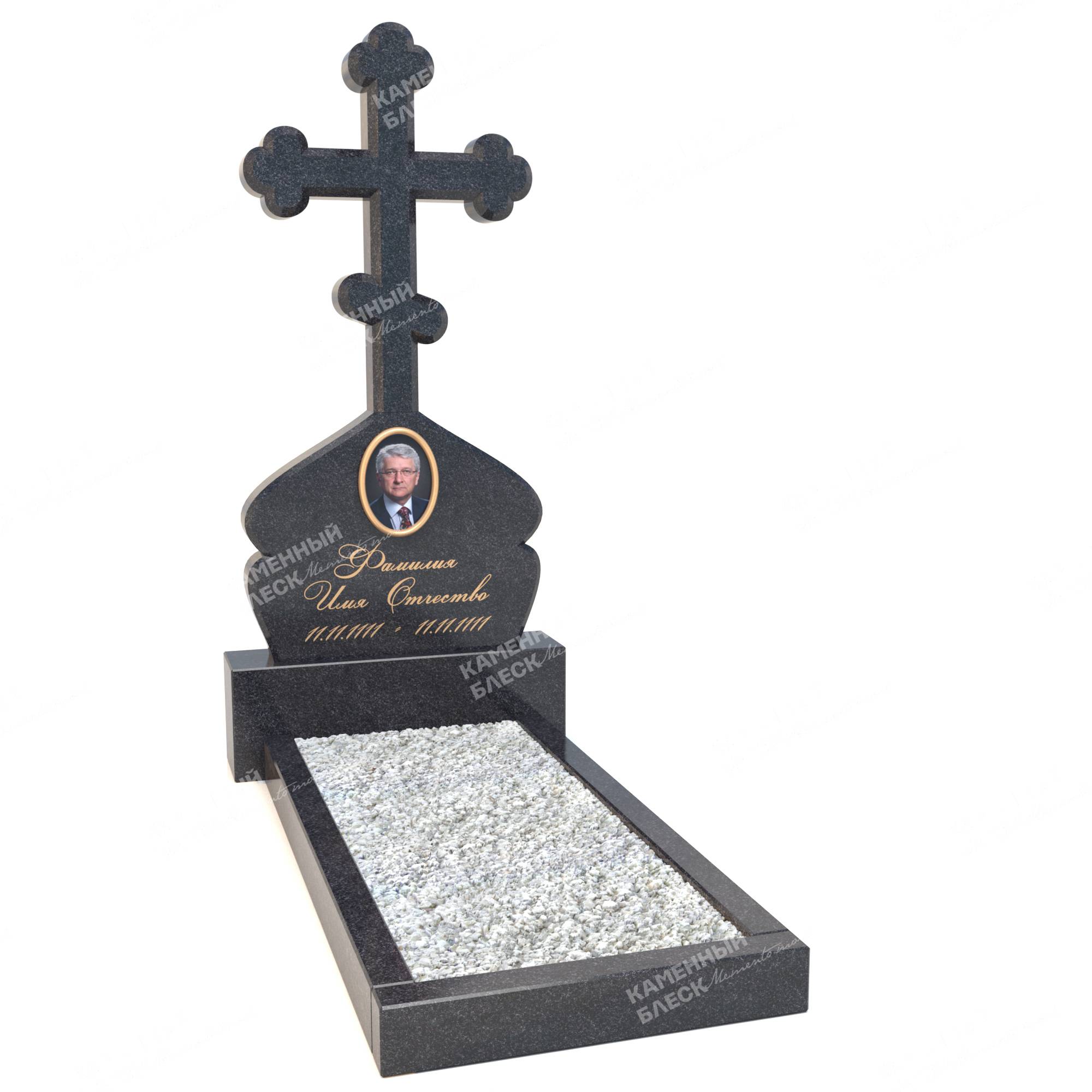 Памятник с крестом ПК-3