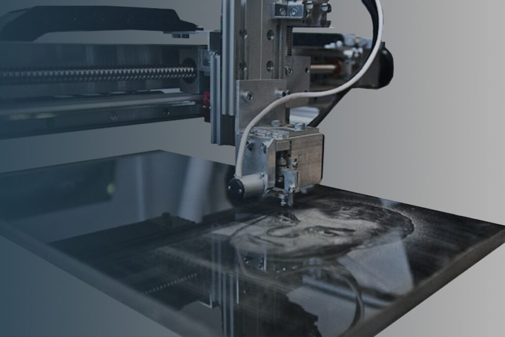 Гравировка портрета станком