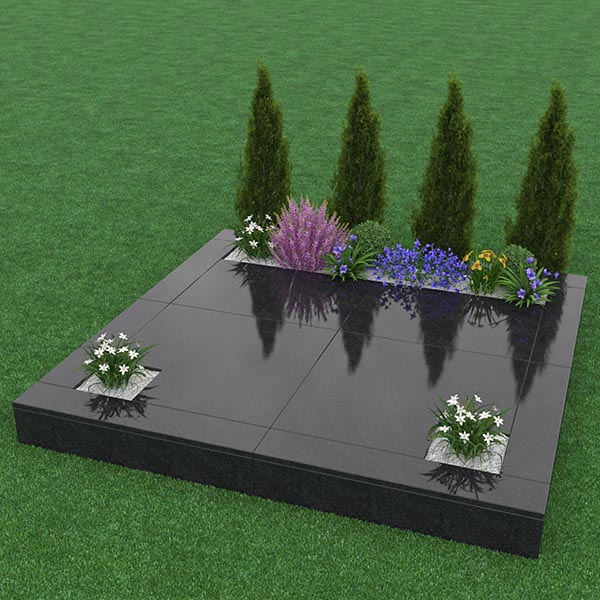 Озеленение участка на кладбище