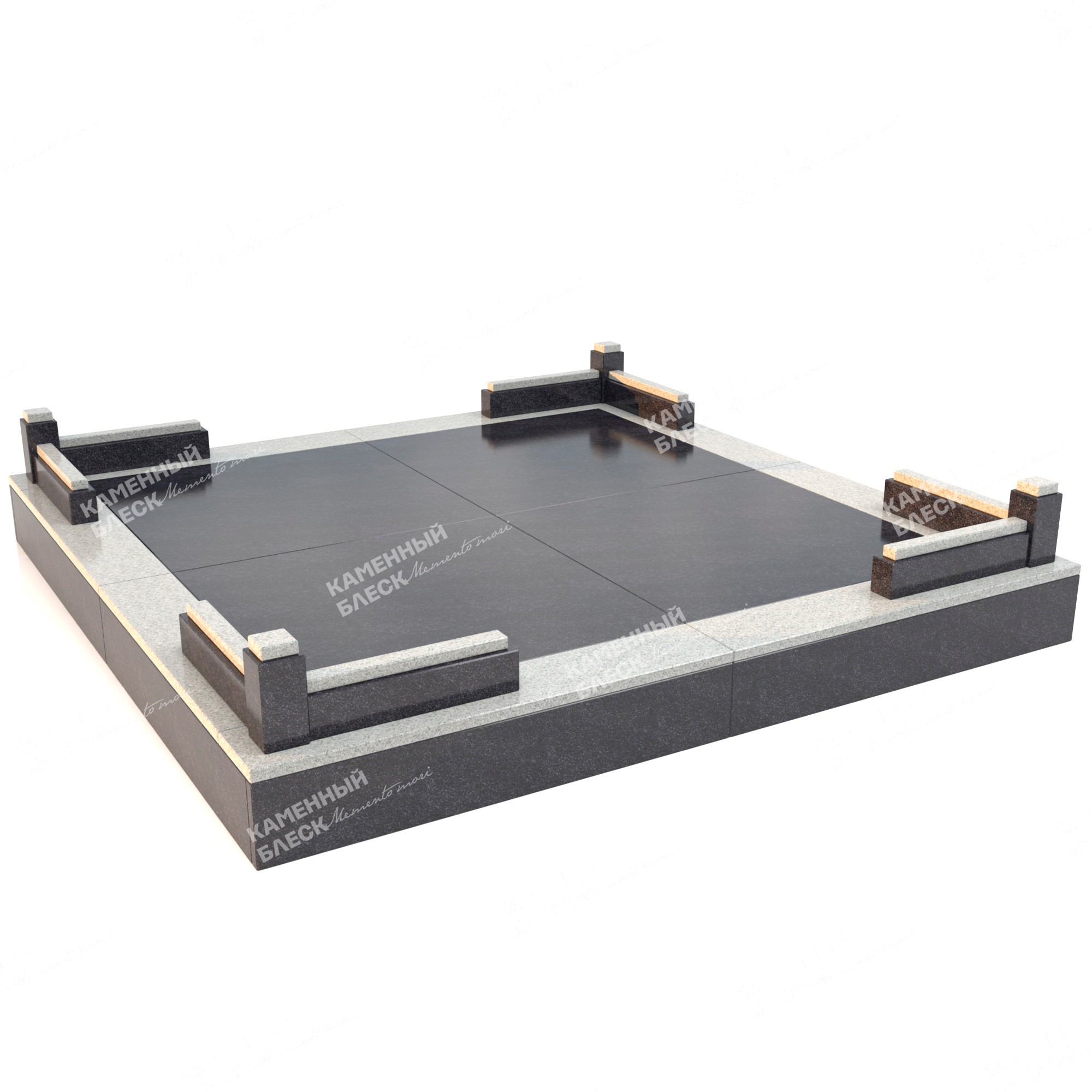 Гранитная ограда ОГ-10