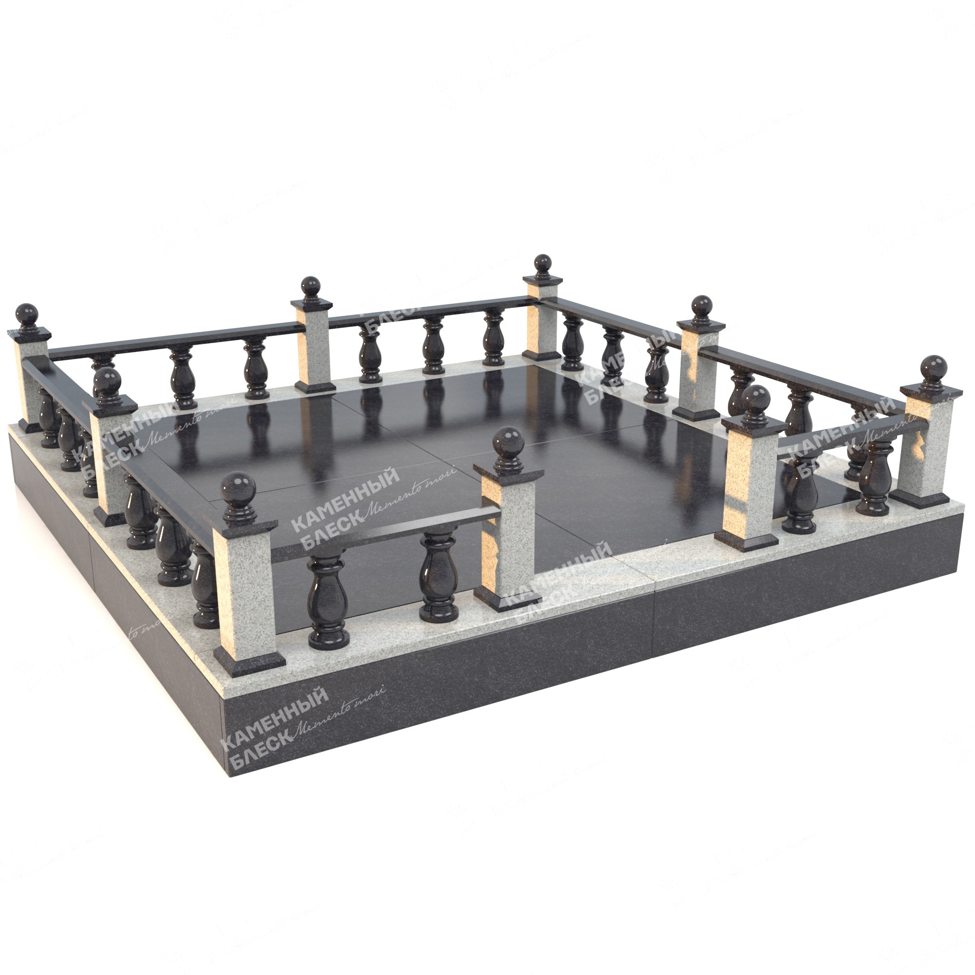 Гранитная ограда ОГ-17