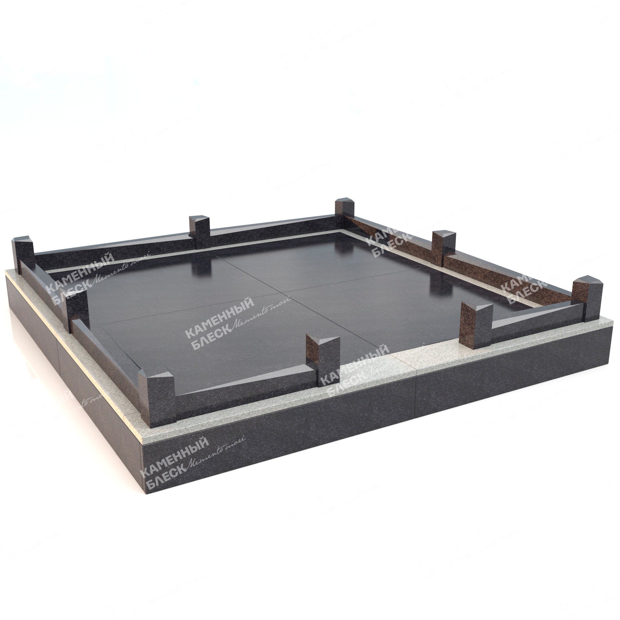 Гранитная ограда ОГ-2