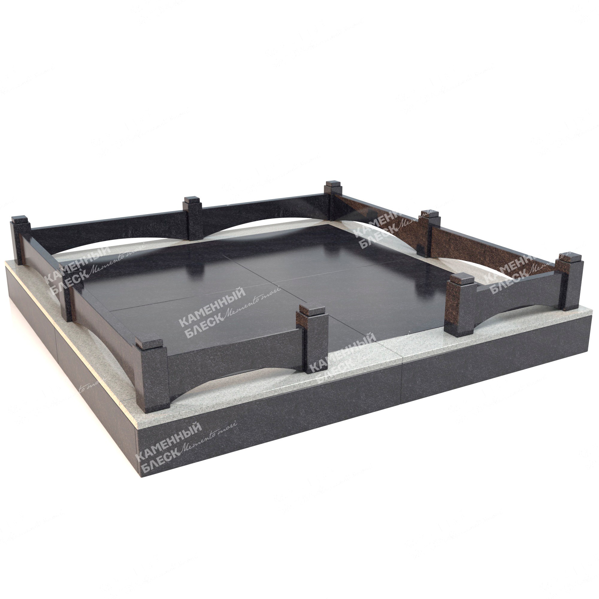 Гранитная ограда ОГ-5