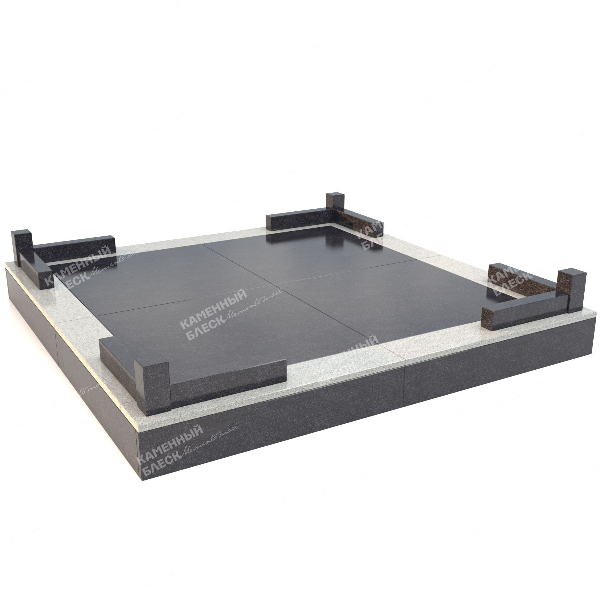 Гранитная ограда ОГ-9