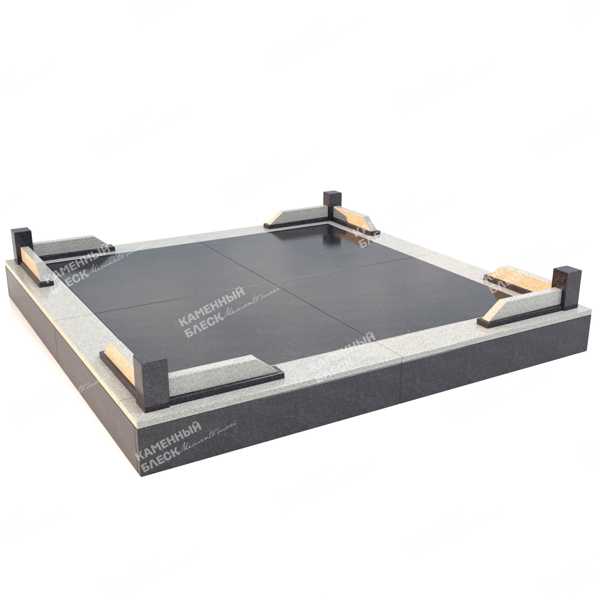 Гранитная ограда ОГ-8